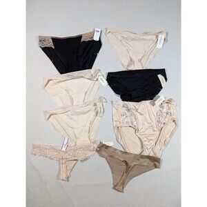 $120 Soma Victoria's Secret Panty Lot 8 Pairs Medium Vanishing Edge Bikini Thong